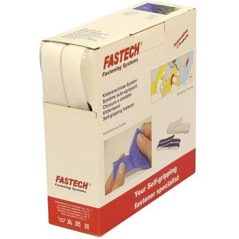 FASTECH® B20-SKL000010 Klettband zum Aufkleben Hotmelt Haft- und Flauschteil (L x B) 10000 mm x 20 m