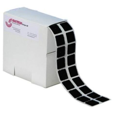 Fastech B20-SQ999905 nastri adesivi neri 20x20 mm