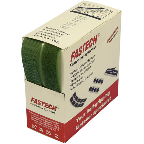 FASTECH® B25-STD033505 Klettband zum Aufnähen Haft- und Flauschteil (L x B) 5 m x 25 mm Grün 5 m