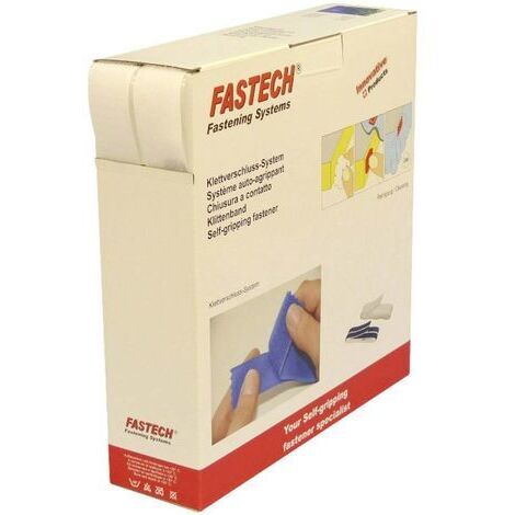 Fastech B30-SKL000025 selbstklebendes Klettband weiß 30 mm
