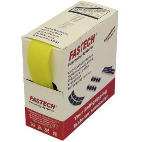 FASTECH® B30-STD-L-020805 Bande auto-agrippante à coudre partie velours (L x l) 5 m x 30 mm jaune 5 m Q207152