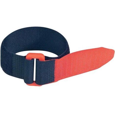 FASTECH® F101-25-195-5  Klettband mit Gurt Haft- und Flauschteil (L x B) 195 mm x 25 mm Schwarz, Rot