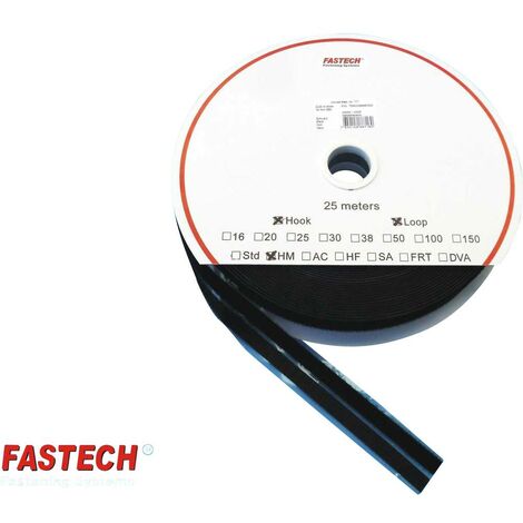 fastech T0401099990325 nastro autoadesivo nero 10 mm