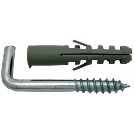 Fasteners stoker plug and threaded hook 17x50 mm 6 unidades