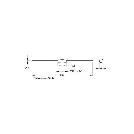 FASTRON Drosselspule, SMCC, axial, 220 µH, 250 mA