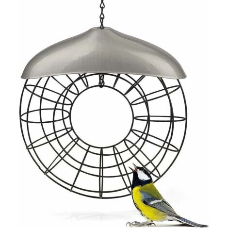 Fatball - porte - boules en métal pour oiseaux, grille en acier inoxydable - Eco friendly Meshless Bird Food