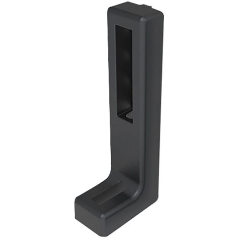 Fath Bodenwinkel 160mm Item System zur einfachen Befestigung von Flächenelementen an Aluprofilen mit Nut 8, schwarz