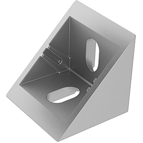 Fath Eckwinkel flach 40x40 Item System für Aluprofile und Flächenelemente mit Nut 8, Zinkdruckguss pulverbeschichtet