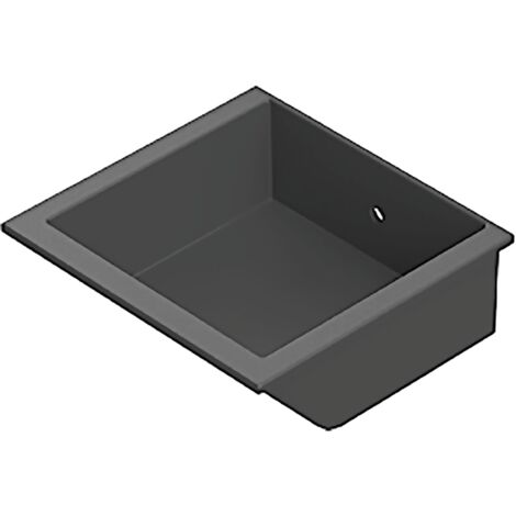 Fath Greifbehälter - Sichtlagerkasten 110x105x40mm passend zu Profil 40 für Nut 8, Kunststoff schwarz
