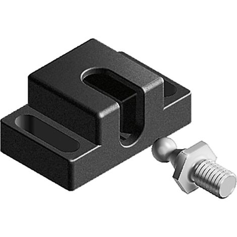 Fath Kugelschnäpper Item System - Türschnäpper Schnellverschluss für Türen im Nutprofil, schwarz - 10 Stück