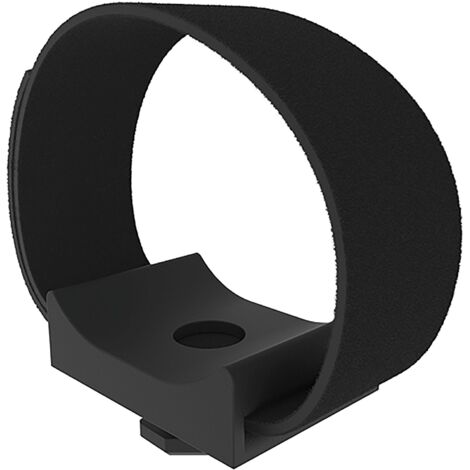 Fath Universal Kabelbinderblock mit Klettverschluss passend zu Item System Aluprofil Nut 8 Kunststoff PA schwarz - 10 Stück