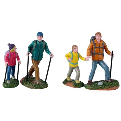 Father And Daughter Hikers Set Of 4 Réf. 42313