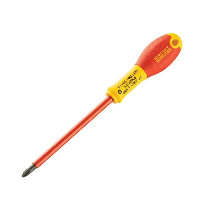 Stanley - Tools Fatmax Vde Insulated Screwdriver Phillips Tip Ph2 x 125Mm
