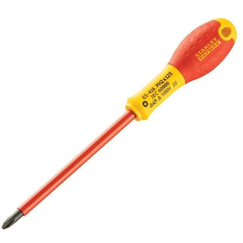 Stanley - Tools Fatmax Vde Insulated Screwdriver Phillips Tip Ph2 x 125Mm
