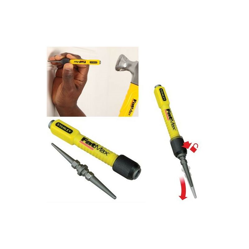 Stanley - FatMax 1-58-501 STA158501 Interchangeable Nail Set Punch Tool