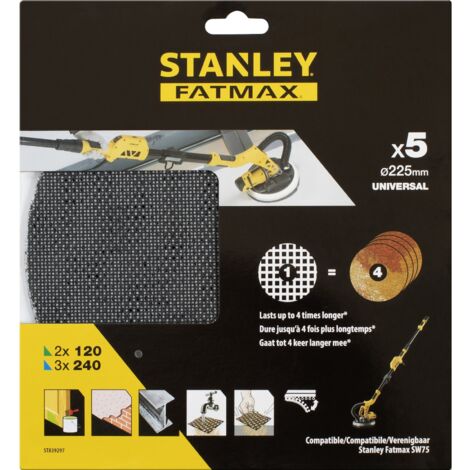 FATMAX SET 5 DISCHI 225 MM P/LEVIGATRICE SFMEE500S