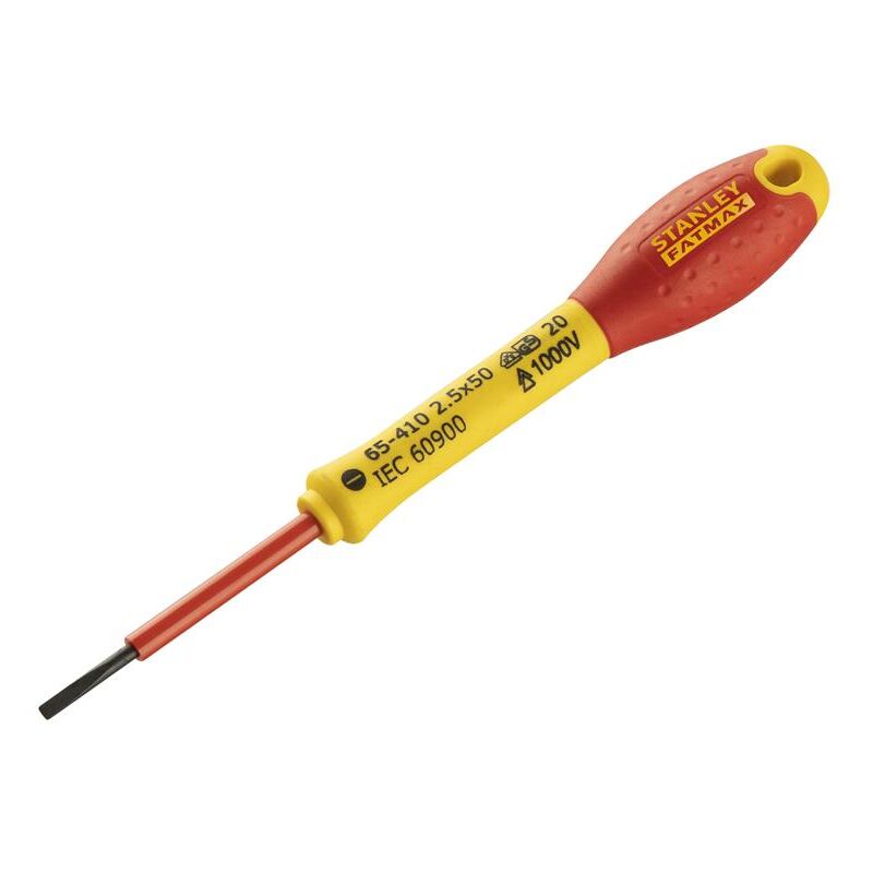 Tools Fatmax Vde Insulated Screwdriver Parallel Tip 2.5 x 50Mm - Stanley