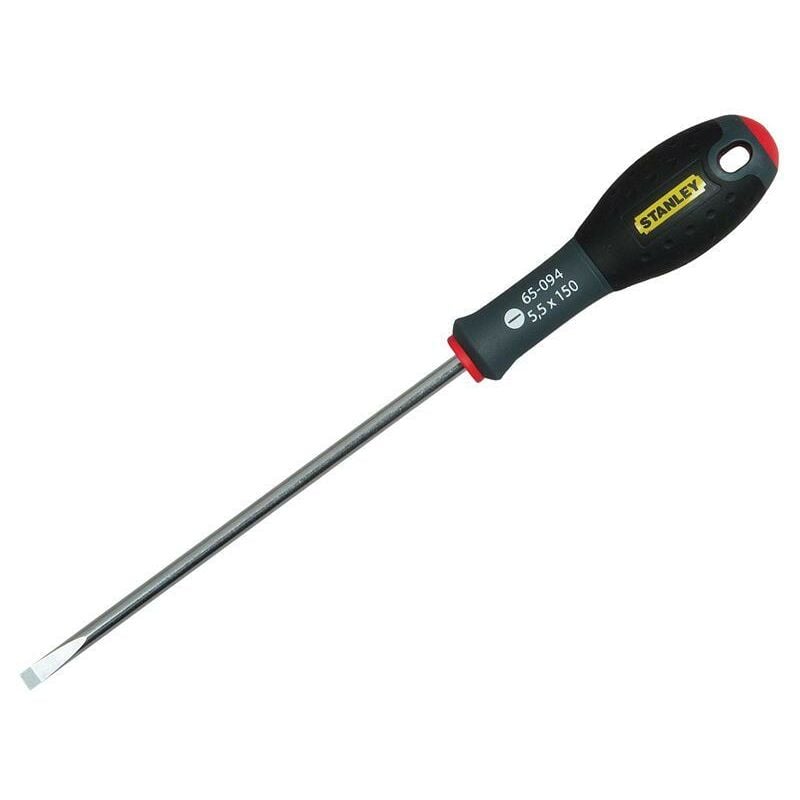 FatMax Flat Head Screwdriver, 5.5mm Parallel Tip, 150mm Blade - Stanley