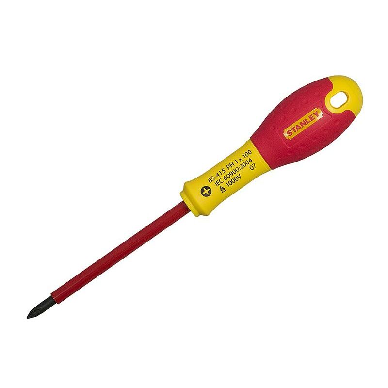 Tools Fatmax Vde Insulated Screwdriver Phillips Tip Ph0 x 75Mm - Stanley