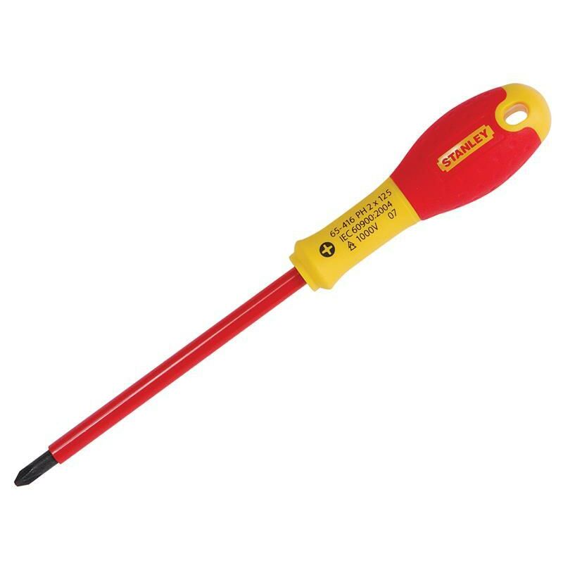 Tools Fatmax Vde Insulated Screwdriver Phillips Tip Ph2 x 125Mm - Stanley