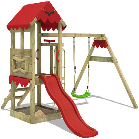 Kunststoffschaukel Schaukelsitz Kinderschaukel mit Seil Spielplatz Spielturm 