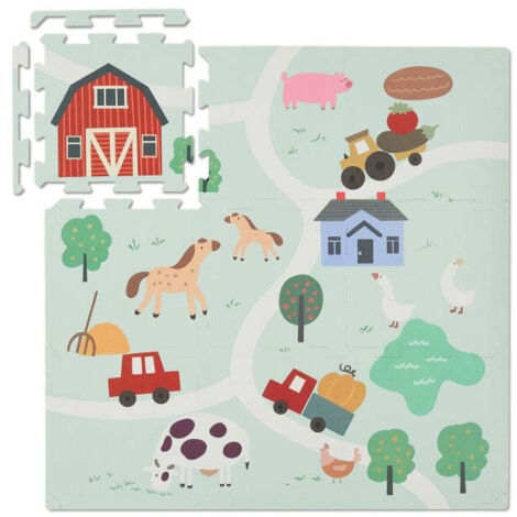 Fattoria con tappetino puzzle