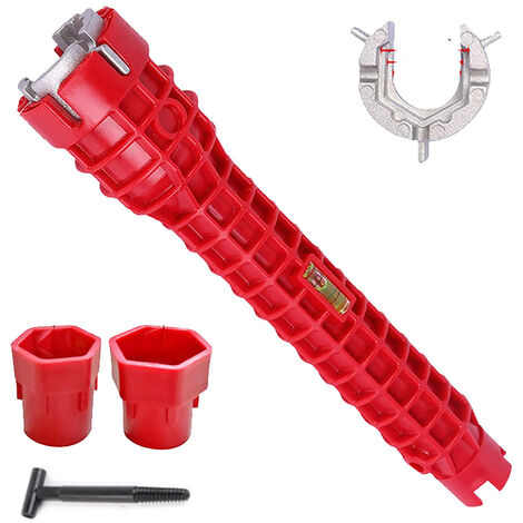 PESCE Faucet and Sink Installer Tool, Faucet and Sink Installer Multi Tool,Multi-Purpose Plumbing Tool Multifunctional Repair Installation Hand Tools For Toilet Bowl/Sink/Bathroom/Kitchen