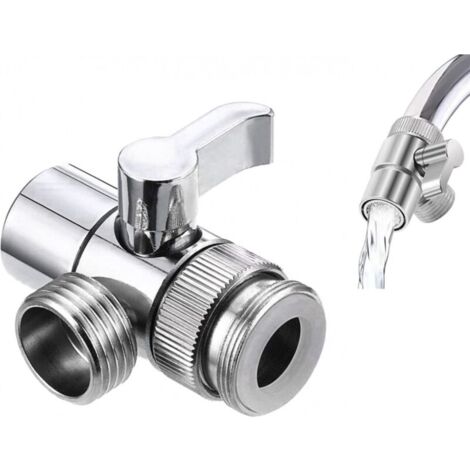 Faucet diverter valve - 1/2" connection - Shower diverter valve - Three-way diverter valve - LOY shower adapter