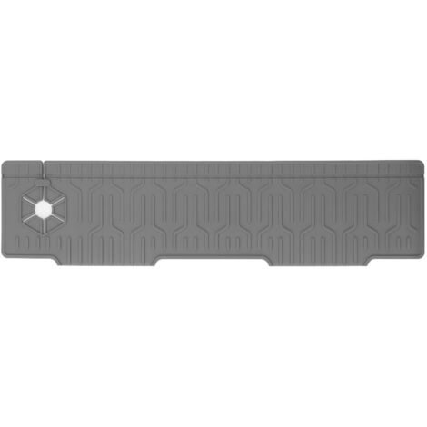 Faucet Mat Silicone Double Sided Available Water Resistant Sink Splash Guard Mat for Kitchen Bathroom Grey
