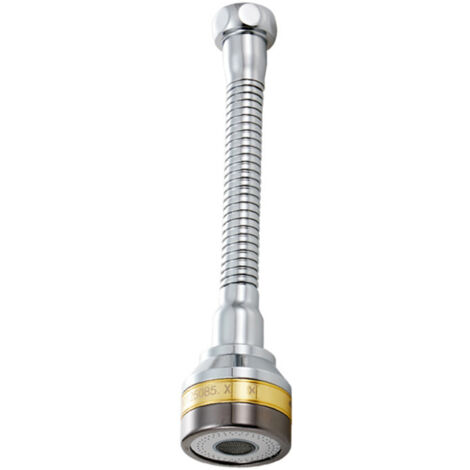 Faucet Sprayer Copper 360 Degree Rotatable Splash Proof Pressurized Filtration Tap Spray Head for Kitchen Bathroom Extended Length