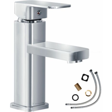 main image of "Faucet square - bathroom sink tap, faucet tap, bath and sink tap - grey"