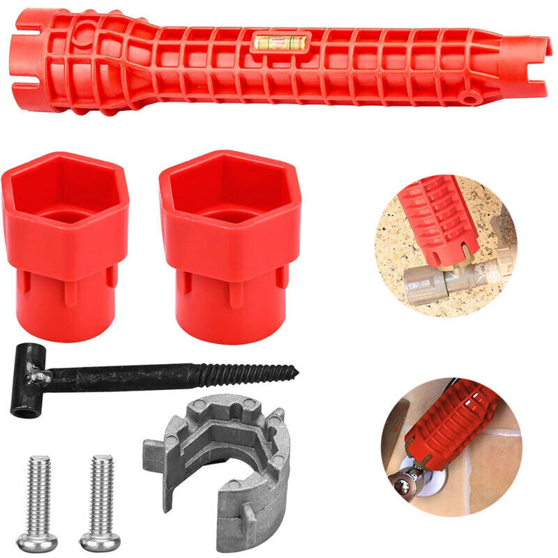Faucet Wrench, Adjustable Wrenches, Sink Installation Tool, Faucet Tightening Pipe Wrench, Repair Tool, Double-Headed Wrench, Sink Wrench, Water Pipe