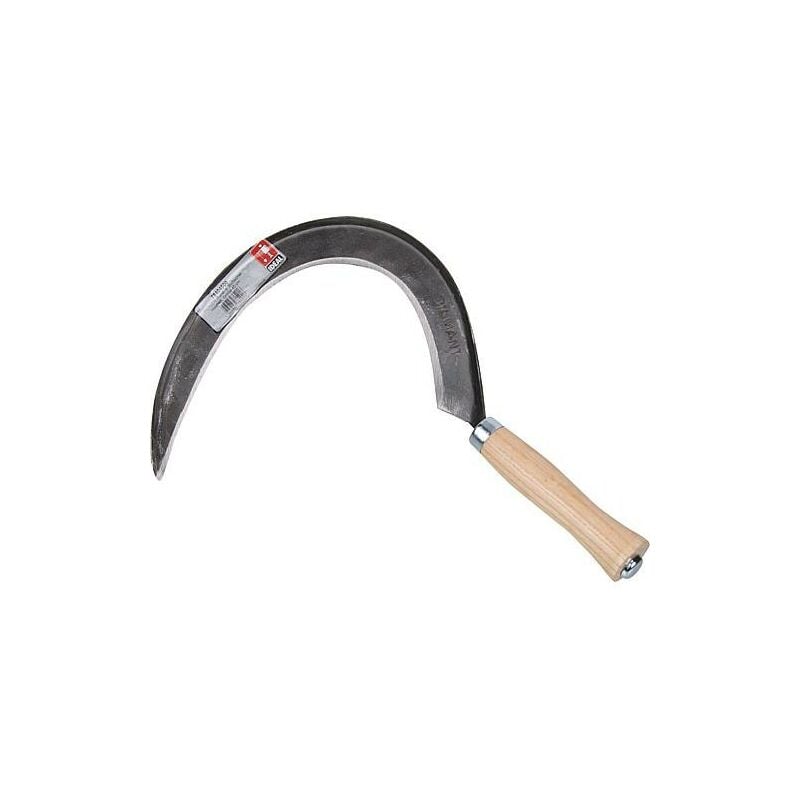 faucille ronde et plate PIONIER, 450mm, pret à moissonner, elegante authentique, poli