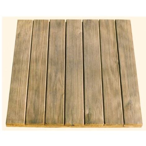 Faura - Baldosa de pino Recta 50x50x3,2 cm. - 50x50x3,2 cm. -