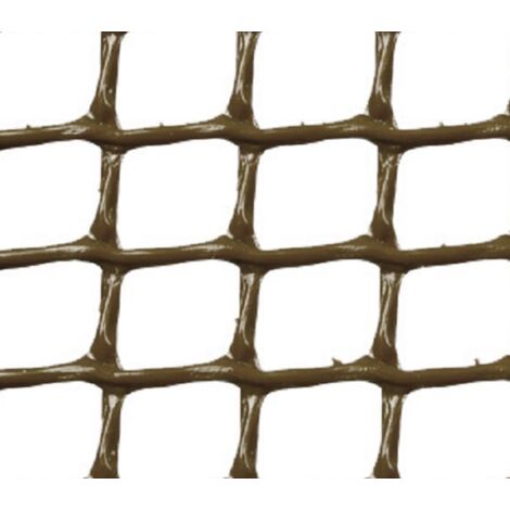 Faura - Faura - MALLA PLASTICA CUADRADA 1x1 cm MARRÓN  1x5m ()  1x5m  1x5m -