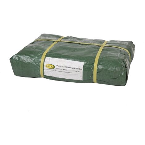 Faura - Lona de protección Verde  Lona Cubierta impermeable   Polietileno Reforzado - Verde  Varias Medidas  6x10 m. -