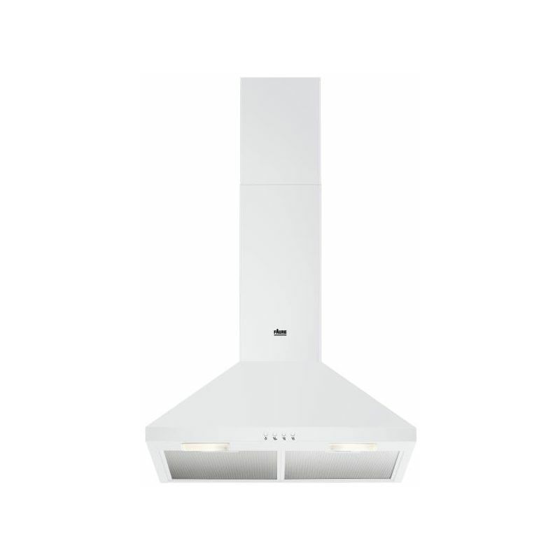 Hotte Décorative pyramidale aspirante BLANC Largeur 60cm Débit d'air 420m3/h - Blanc - Faure
