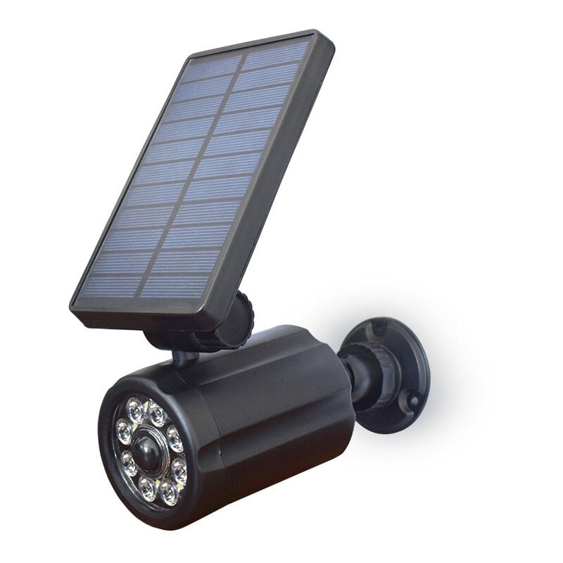 Fausse caméra de sécurité, caméras factices, projecteurs activés par Le Mouvement, Look réaliste, Facile à Installer, IP66 étanche