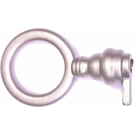 fausse clé de meuble ancien serrure décoration rustique vintage clef zamak (ronde-nickelé mat)