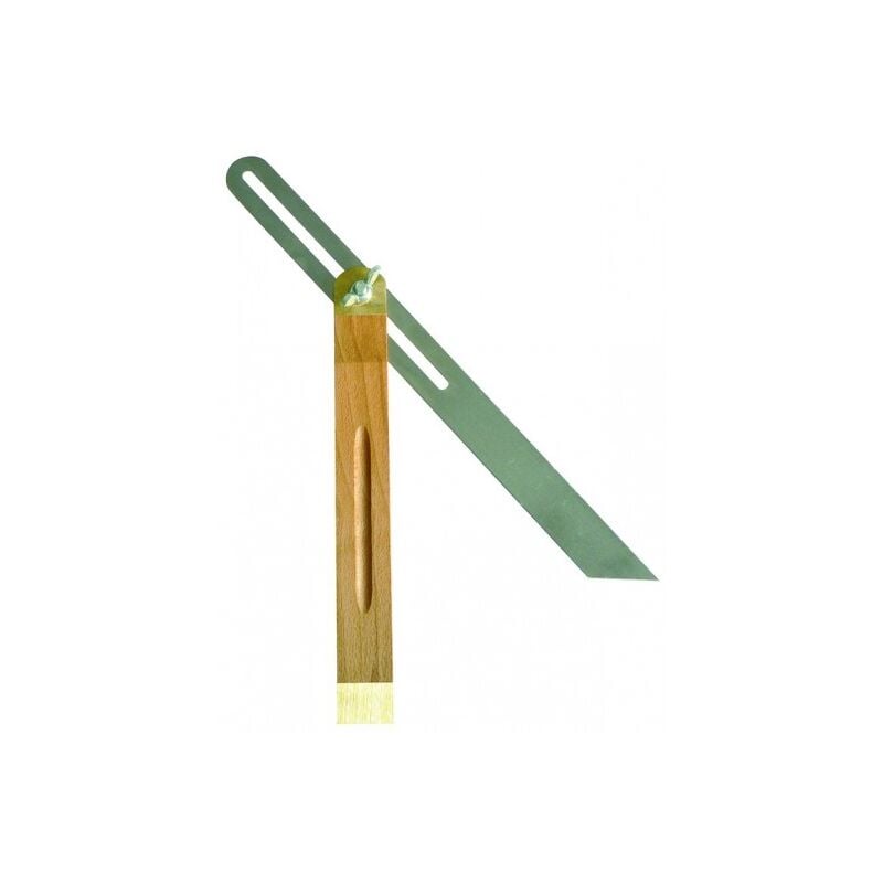 SOFOP TALIAPLAST - Fausse équerre à coulisse 40cm talon bois + laiton