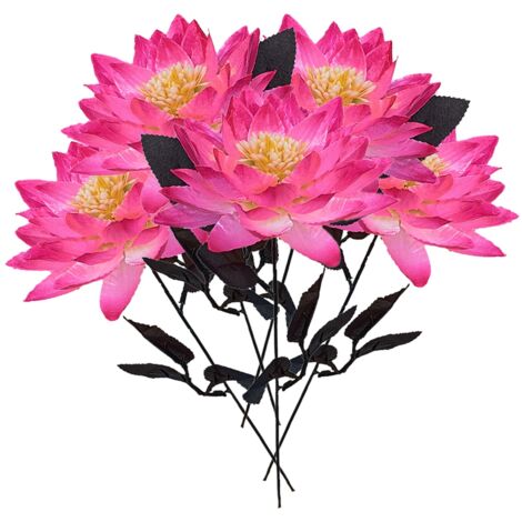 Fausse Fleur de Lotus Artificielle pour Décor de Chambre et Mariage