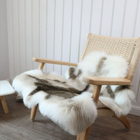 Fausse Fourrure Scandinave 90x110cm Ultra Doux Lavable Machine Salon Chambre Balcon Décoration Tendance