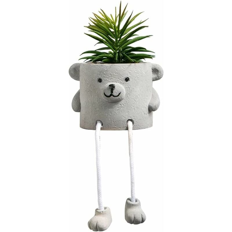 Yozhiqu - Fausses plantes en pot – Plantes succulentes artificielles mignonnes avec pot en céramique amusant ( Type-b)