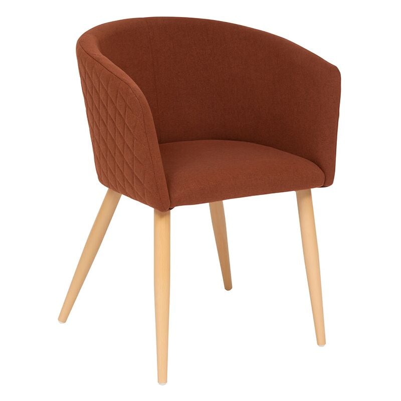 Fauteuil à Dîner Marlo Velours Ambre Atmosphera