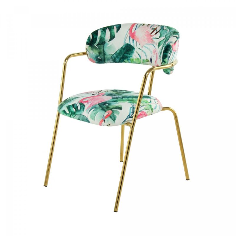 Fauteuil semi artisanal lot de 2 ake 61x58 multicolore