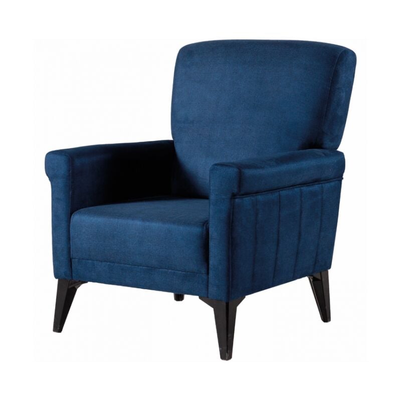 Fauteuil en tissu bleu - Voghera