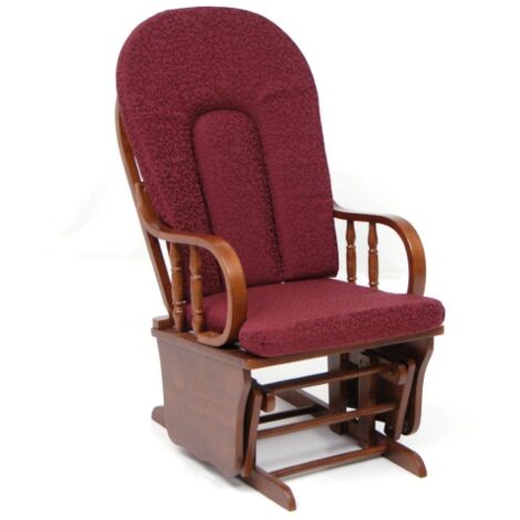 Fauteuil à bascule bordeaux douglas