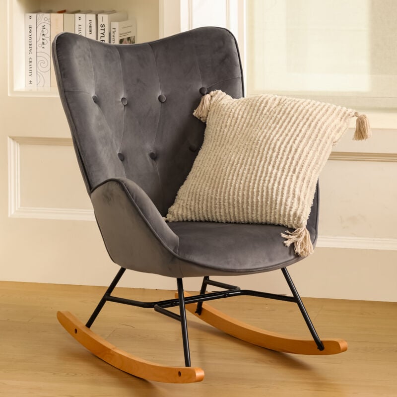 Chaise de loisirs gris foncé - Urban Meuble