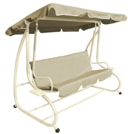 Fauteuil à bascule inclinable Cm. 230 X 120 X H.165 - Écru