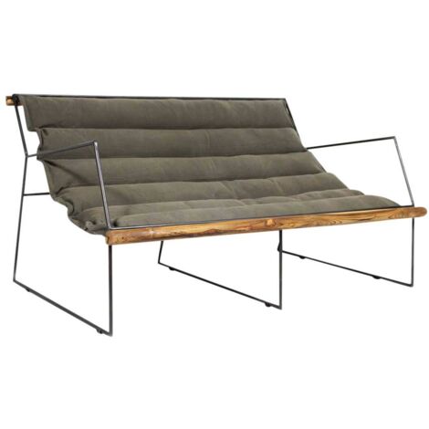 Fauteuil assise suspendue kaki 2 places Rosalie